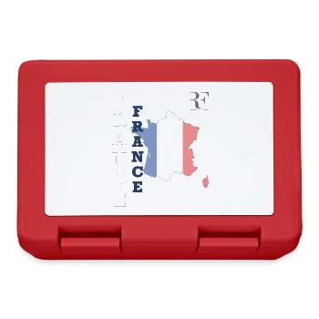 Miniature Drapeau Français Style et Patriotisme - Boîte à goûter - rouge - Devant