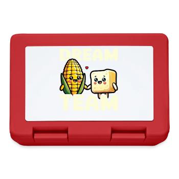 Kawaii Corn and Butter Dream Team Food Lover - Lunchbox - red - Front
