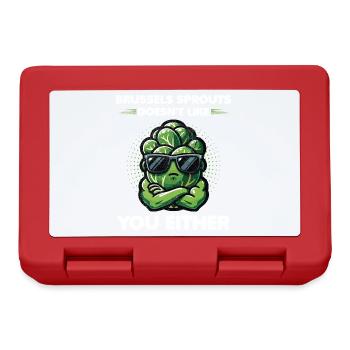 Brussels Sprouts Lover Funny Vegetable - Lunchbox - red - Front