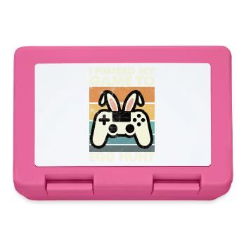 Easter Gamer I paused my Game to Egg Hunt - Lunchbox - pink - Front