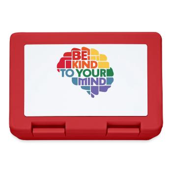 Be kind to your mind Mental Health Awareness - Lunchbox - red - Front