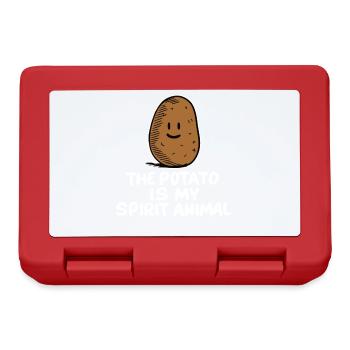 La pomme de terre est mon Animal Drôle de légume - Boîte à goûter - rouge - Devant