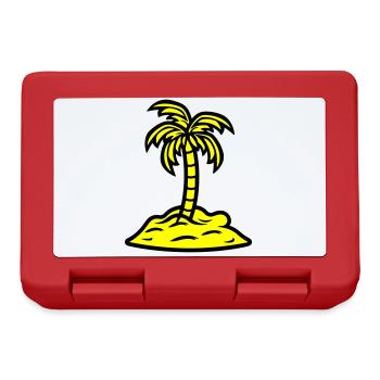 Palm Island vacances d’été - Boîte à goûter - rouge - Devant