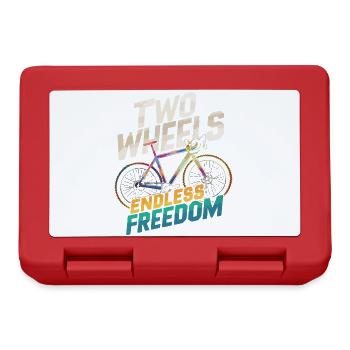 Endless Freedom Two Wheels Bicycle Design - Lunchbox - red - Front