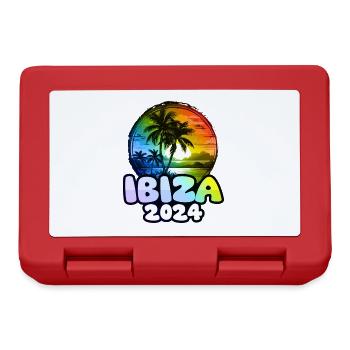 Ibiza 2024 Palm Trees Colorful - Lunchbox - red - Front