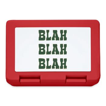 Chatter and gossip: blah blah blah - Lunchbox - red - Front