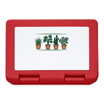 La vie est courte Procurez-vous des plantes Amoureux des plantes - Boîte à goûter - rouge - Devant