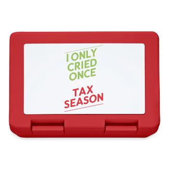 Tax Season Accounting No Crying during tax season - Lunchbox - red - Front