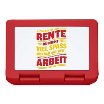I'm retired, you're not funny, pensioner, - Lunchbox - red - Front