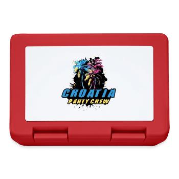 Croatia Party Crew Holiday Saying - Lunchbox - red - Front