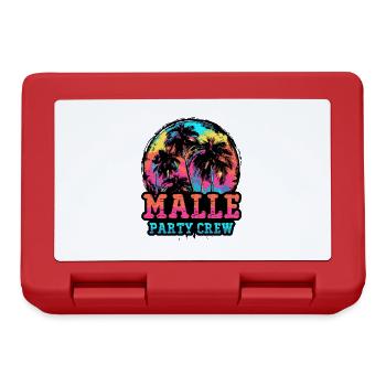 Malle Party Crew - Lunchbox - red - Front