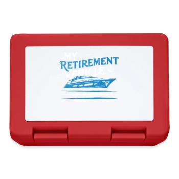 My Retirement Vehicle Yacht Mom Dad Shipping - Lunchbox - red - Front