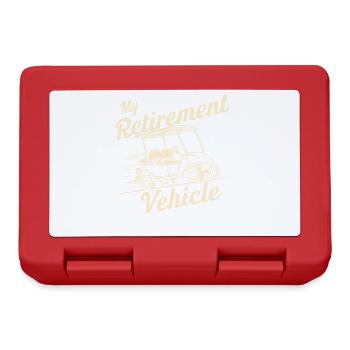 Ma voiturette de golf pour véhicule de retraite Maman Papa Golfeur - Boîte à goûter - rouge - Devant