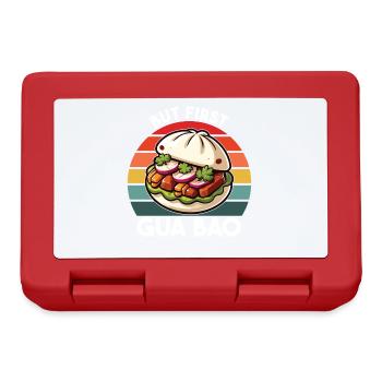 Gua Bao, asiatischer Feinschmecker, China, Vietnam, Japan - Brotdose - Rot - Vorne