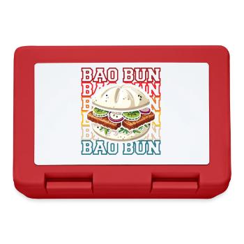 Bao Bun Asian Food Lover China Vietnam Japan - Brotdose - Rot - Vorne