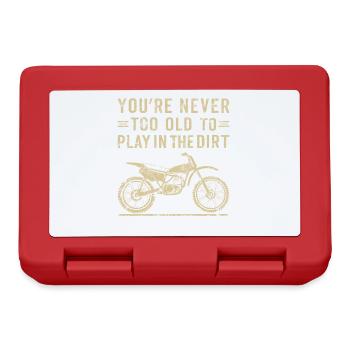 Play in the Dirt Bike Motocross Men and Boys - Lunchbox - red - Front