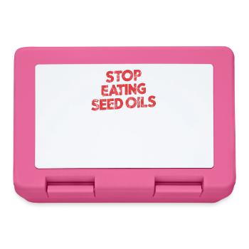 Anti Seed Oils Hate Vegetable Oils Hat Seed Oils - Lunchbox - pink - Front