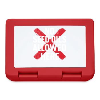 Anti Seed Oils Hate Vegetable Oils Hat Seed Oils - Lunchbox - red - Front