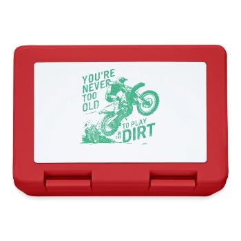 Play in the Dirt Bike Motocross Men and Boys - Lunchbox - red - Front