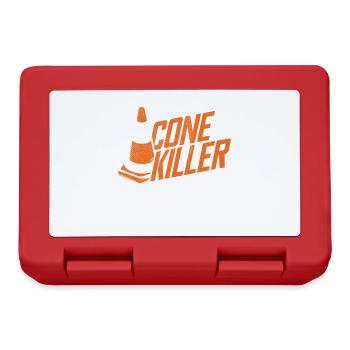 Funny Autocross Cone Killer Motorsport Race Drivin - Lunchbox - red - Front