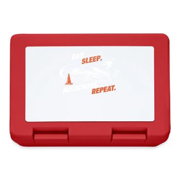 Funny Autocross Eat Sleep Autocross Repeat Driving - Lunchbox - red - Front