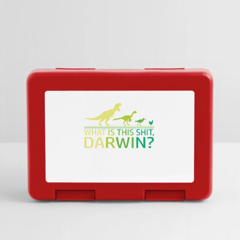 Funny Evolution Dino Dinosaur Darwin T-Rex Lunchbox