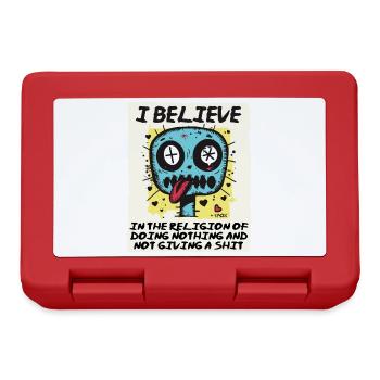Religious believer doing nothing - Lunchbox - red - Front