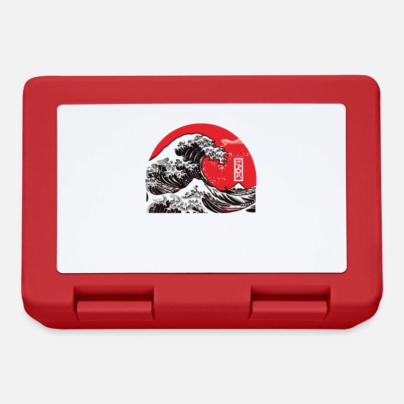 Kanagawa says: Don't do anything - Lunchbox - red