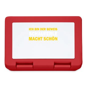 German food Schäuferle Franconia dialect - Lunchbox - red - Front