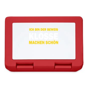 German food, dumplings, Thuringia, dialect - Lunchbox - red - Front