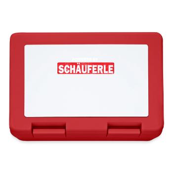 German food Schäuferle Franconia dialect - Lunchbox - red - Front