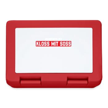 German food dumplings Nuremberg dialect - Lunchbox - red - Front
