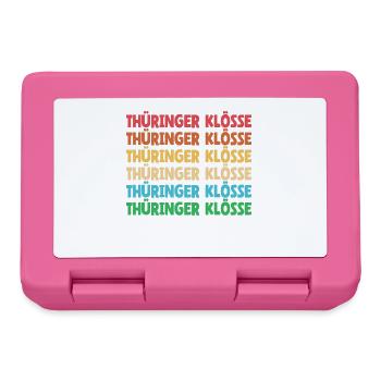 German food, dumplings, Thuringia, dialect, dialect - Lunchbox - pink - Front
