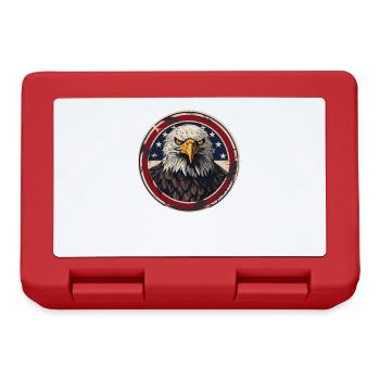 The U.S. and bald eagles - Lunchbox - red - Front