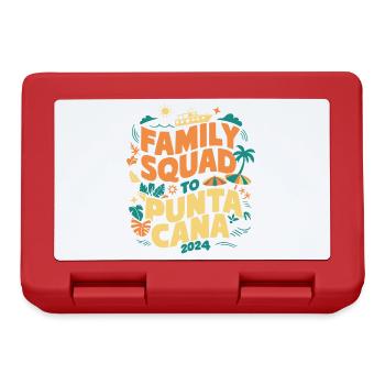Family Vacation Squad Punta Cana 2024 Summer Vacay - Lunchbox - red - Front
