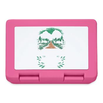 Funny hiker and mountaineer saying abbreviation - Lunchbox - pink - Front