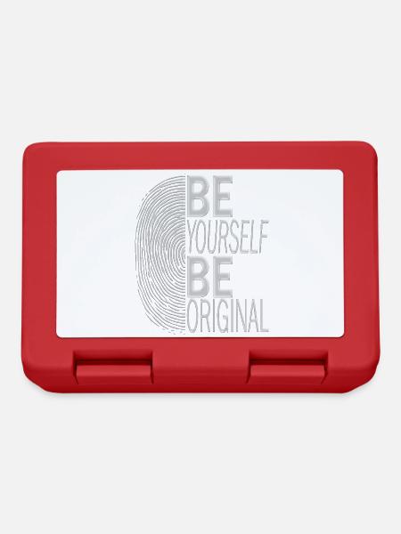 BE YOURSELF BE ORIGINAL - Boîte à goûter - rouge