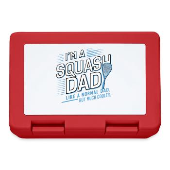 Ich bin ein Squash-Papa, nur viel cooler, Opa - Brotdose - Rot - Vorne