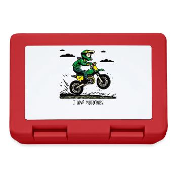 J’adore le motocross - Boîte à goûter - rouge - Devant
