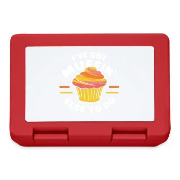 J’ai des muffins d’autre à faire Funny Cake Pastry - Boîte à goûter - rouge - Devant