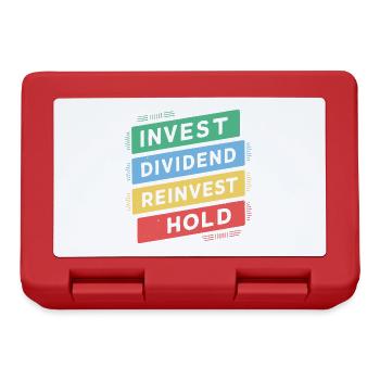Lustige finanzielle Unabhängigkeit von Dividendeninvestoren - Brotdose - Rot - Vorne