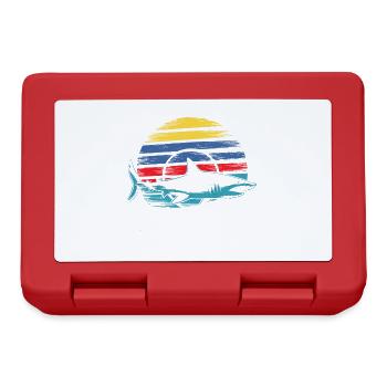 La vie serait meilleure avec Megalodon Funny Shark - Boîte à goûter - rouge - Devant
