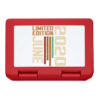 Juni 2020 Geburtstagsgeschenk Juni 2020 Retro 2020 - Brotdose - Rot - Vorne