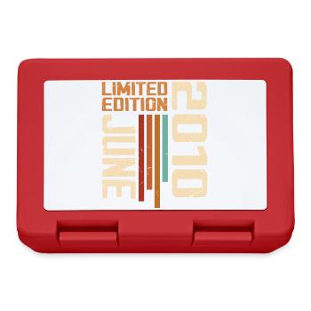June 2010 Birthday Gift June 2010 Retro 2010 - Lunchbox - red - Front