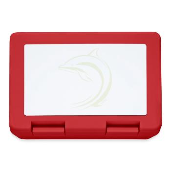 Minimal Dolphin - Lunchbox - red - Front