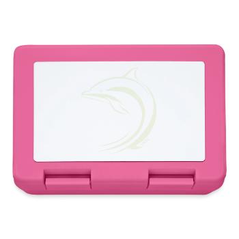 Minimal Dolphin - Lunchbox - pink - Front