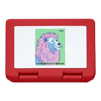 Cela ne devrait pas être si difficile, Leo - Boîte à goûter - rouge - Devant