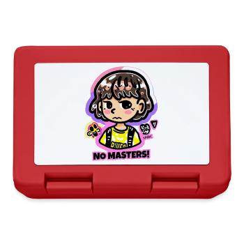 Children's drawing of a girl without a master - Lunchbox - red - Front