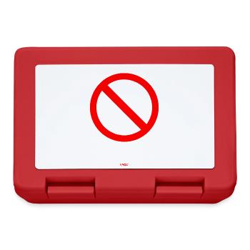 Interdit - Boîte à goûter - rouge - Devant