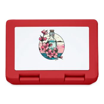 Pink Flowers: Beautiful Nature in a Bottle - Lunchbox - red - Front